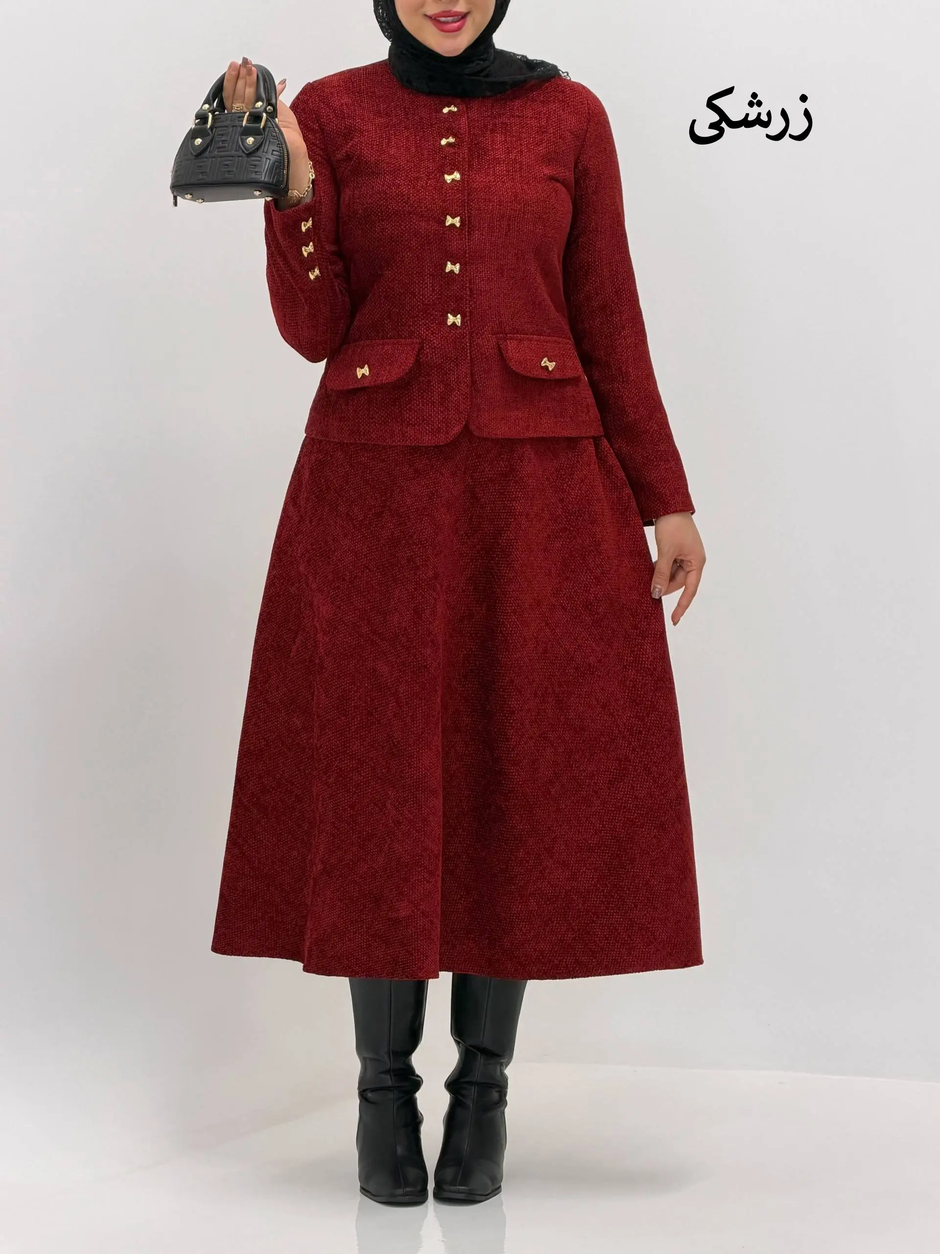 3880-کت و دامن وارداتی نارون